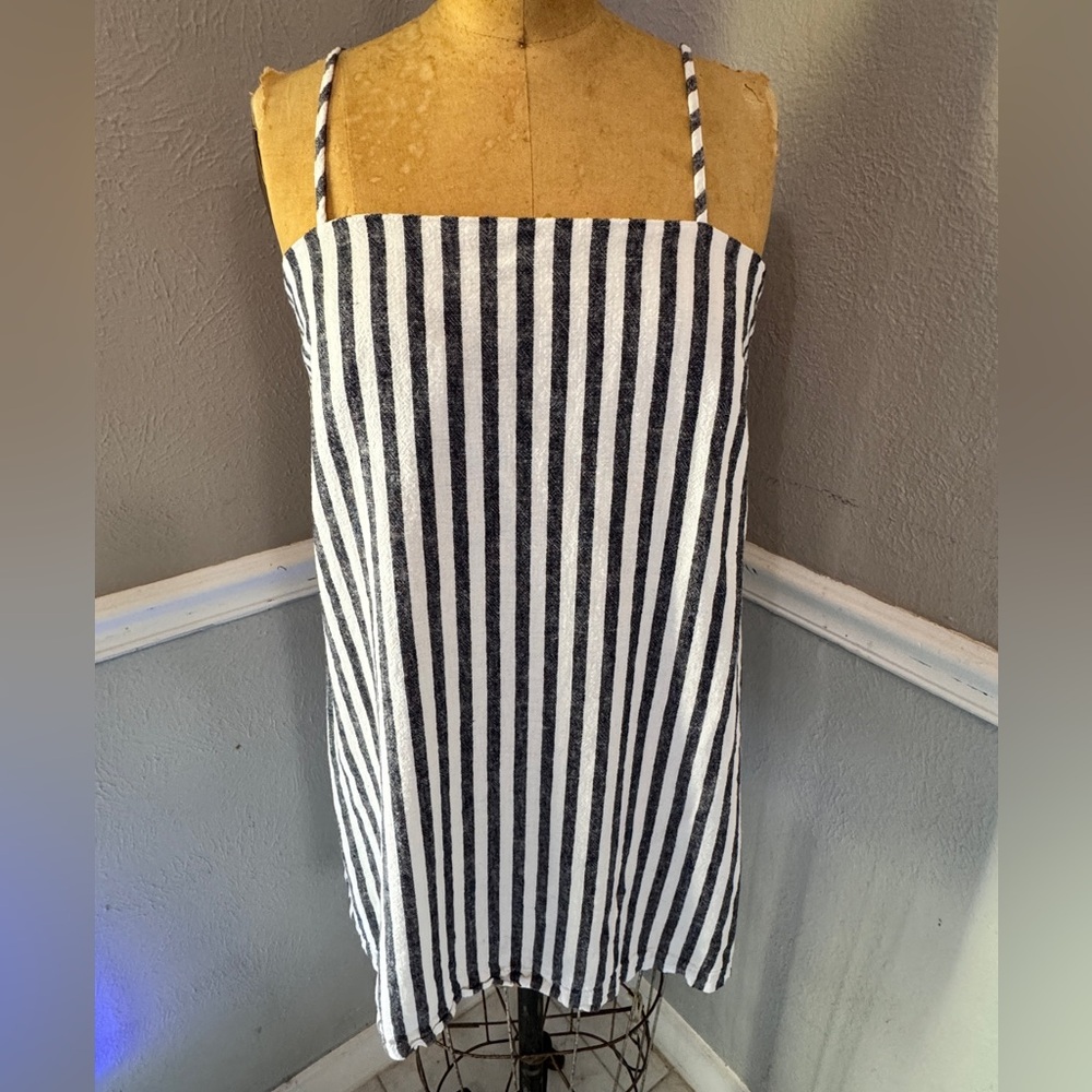 a new day Black and White Striped Garment